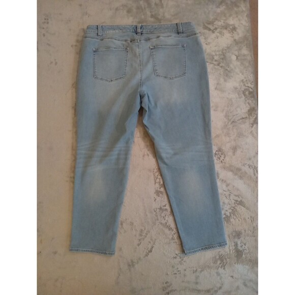 Talbots Jeans Women 18w  Flawless Five Pocket Boyfriend   Flawless Stretch Denim - Picture 3 of 9